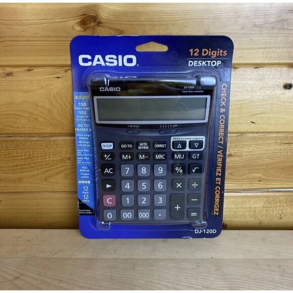DJ-120D Casio Desktop Calculator Black - Picture 1 of 3